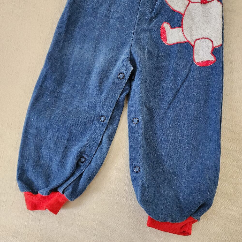 Vintage Bear Denim Overalls 24 months - Picture 3 of 6